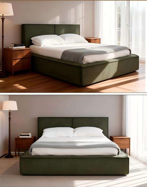 H69114d0a6f8045bfbe453acf848deb945 Compressed Metal Frame Bed