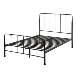 H6f29263dd19144cb8a9ed79d4c8d28faI Black Steel Iron Bed Base