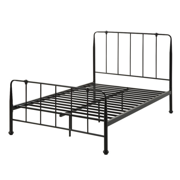 H6f29263dd19144cb8a9ed79d4c8d28faI Black Steel Iron Bed Base