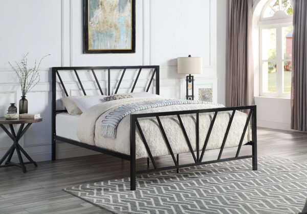 H7eecaa7229b7435a933f44acef06637aS Black Metal Bed Frame