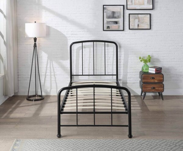 H98165da85c004fb7ab9f209c3f067907N Metal Guest Bed Frame with Trundle