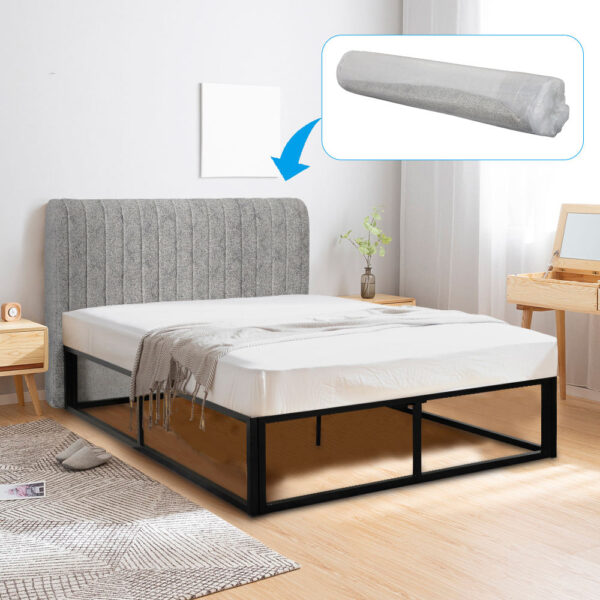 H995e0caa84214b91ae414822b7a2cbd6T Soft Bed Roll-up Headboard with Iron Frame