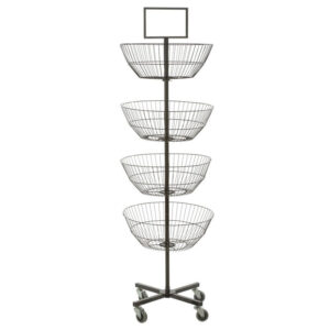 Hc5b6b0b89d884de49c133e2b5f00391dh Bowl Shape Grinding Product Shelf Stand Wheel Display Racks