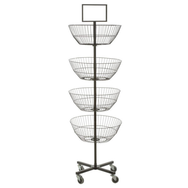 Hc5b6b0b89d884de49c133e2b5f00391dh Bowl Shape Grinding Product Shelf Stand Wheel Display Racks