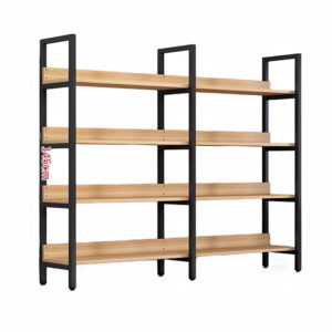 Hcad67656ccc649d08109dbd5fc3f964eS Metal Wood Display Stand Shelf