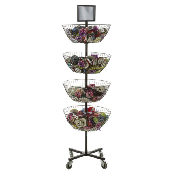 Hddd1876a1704488cbcbcaec6da2c46c2G Bowl Shape Grinding Product Shelf Stand Wheel Display Racks