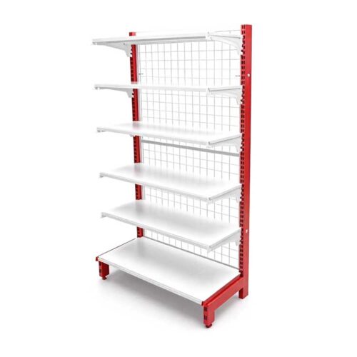 Single-Sided Gondola Shelving